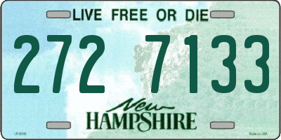 NH license plate 2727133