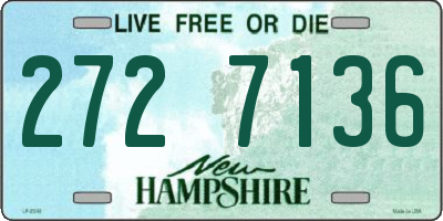 NH license plate 2727136