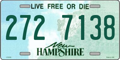 NH license plate 2727138