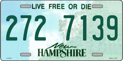 NH license plate 2727139
