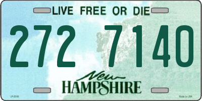 NH license plate 2727140