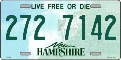 NH license plate 2727142