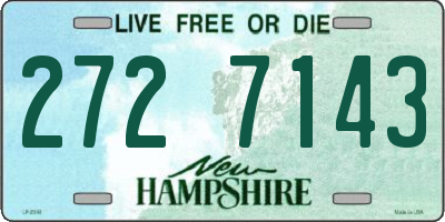 NH license plate 2727143