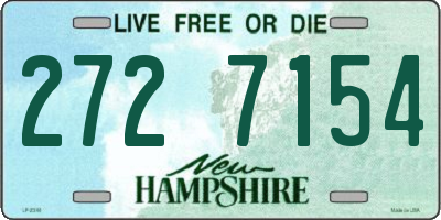 NH license plate 2727154