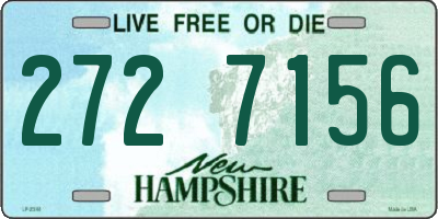 NH license plate 2727156