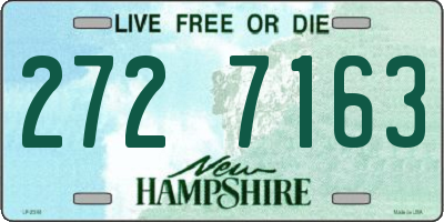 NH license plate 2727163
