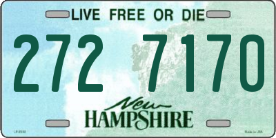 NH license plate 2727170