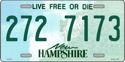 NH license plate 2727173