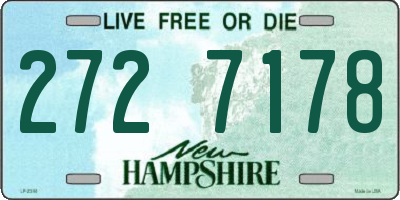 NH license plate 2727178