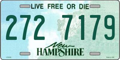 NH license plate 2727179