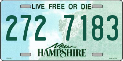 NH license plate 2727183