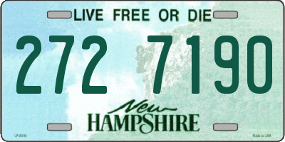 NH license plate 2727190