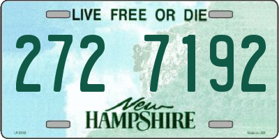 NH license plate 2727192