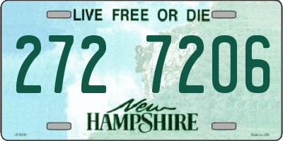 NH license plate 2727206