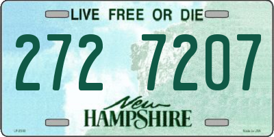 NH license plate 2727207