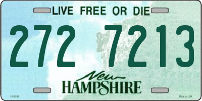 NH license plate 2727213