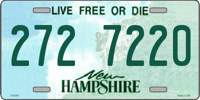 NH license plate 2727220