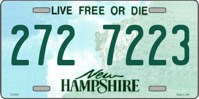 NH license plate 2727223