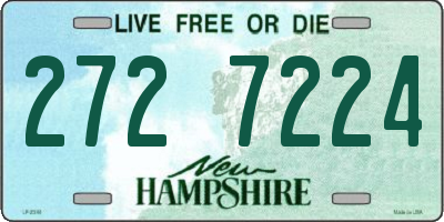 NH license plate 2727224