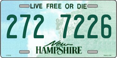 NH license plate 2727226
