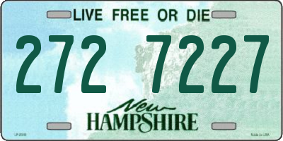 NH license plate 2727227