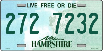 NH license plate 2727232