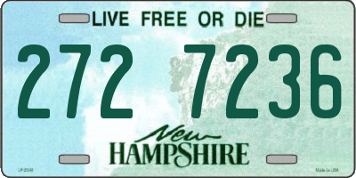 NH license plate 2727236