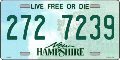 NH license plate 2727239