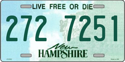 NH license plate 2727251