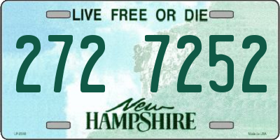 NH license plate 2727252
