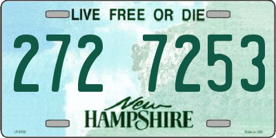 NH license plate 2727253