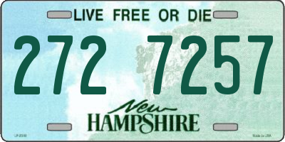NH license plate 2727257