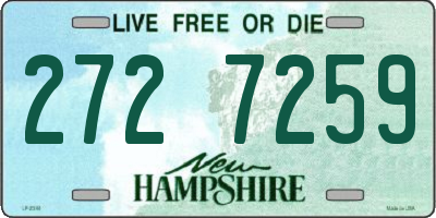 NH license plate 2727259