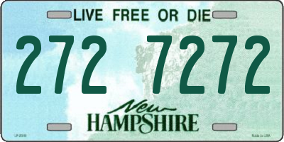NH license plate 2727272