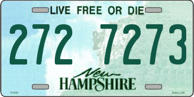 NH license plate 2727273