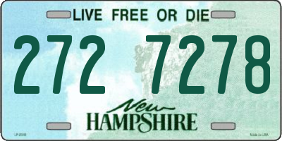 NH license plate 2727278