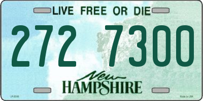 NH license plate 2727300