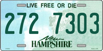 NH license plate 2727303