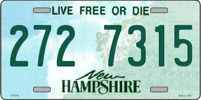 NH license plate 2727315