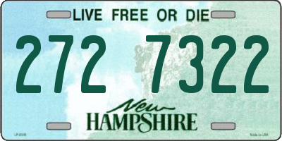 NH license plate 2727322