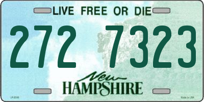 NH license plate 2727323