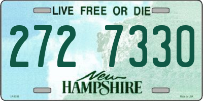 NH license plate 2727330