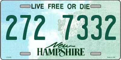 NH license plate 2727332
