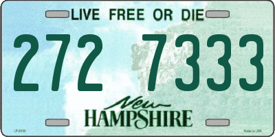 NH license plate 2727333