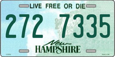 NH license plate 2727335
