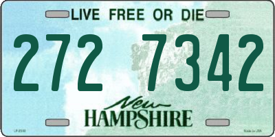NH license plate 2727342