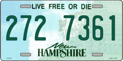 NH license plate 2727361