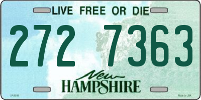 NH license plate 2727363