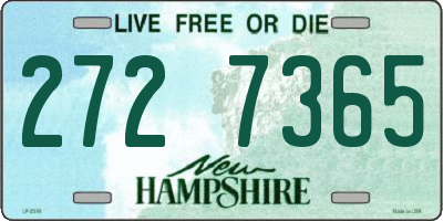 NH license plate 2727365