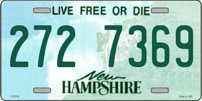 NH license plate 2727369